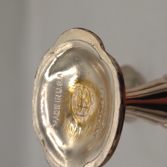 Vintage LaFrance salt and pepper shakers metal plated USA made SPC - Picture 9 of 11